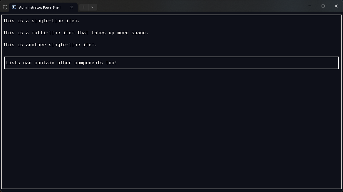 List Example