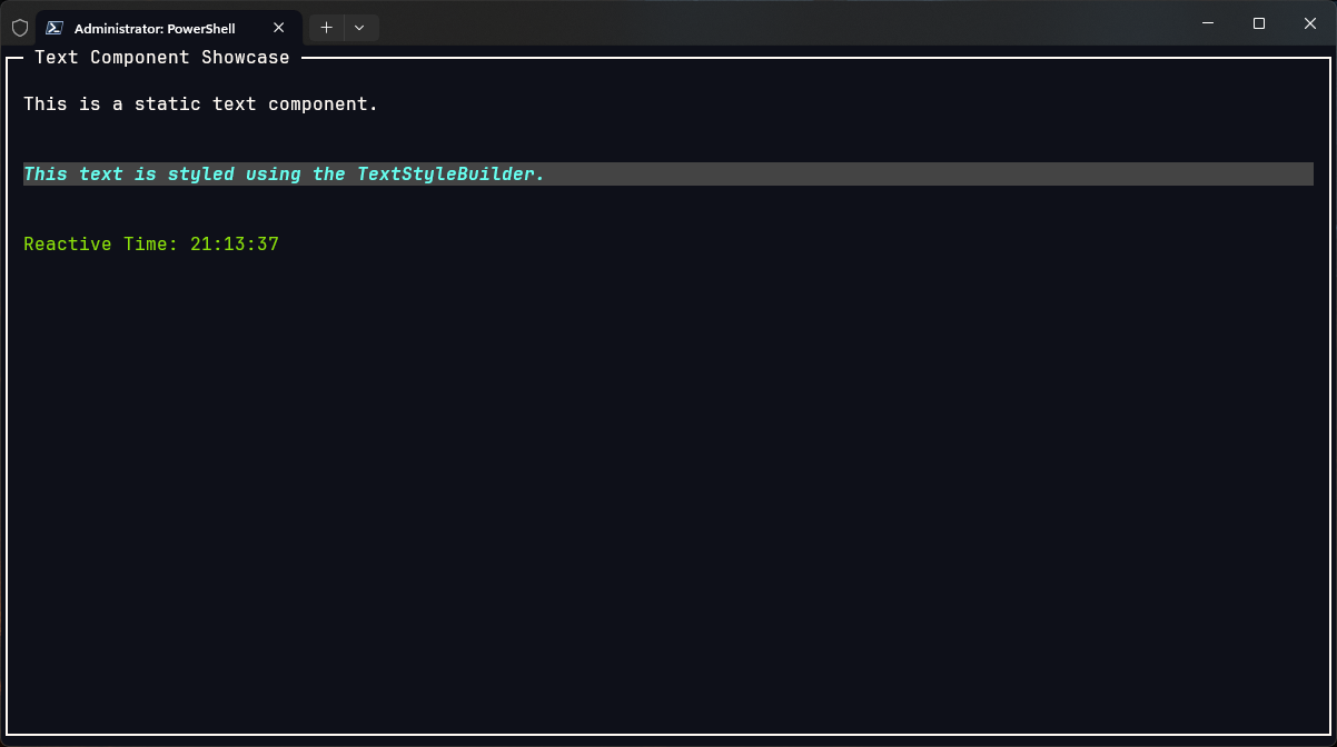 Text Example